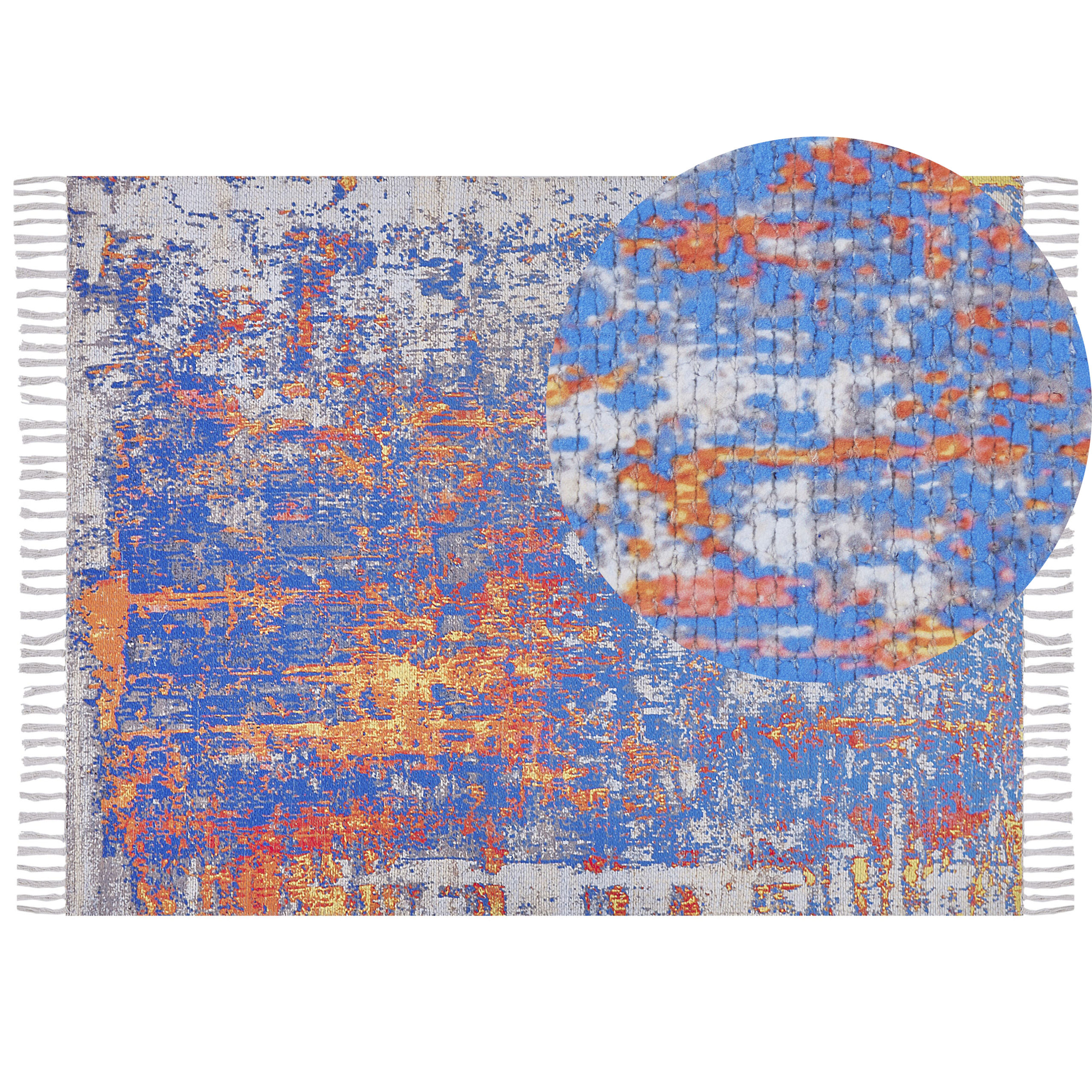 Vloerkleed polyester meerkleurig 150 x 230 cm ACARLAR