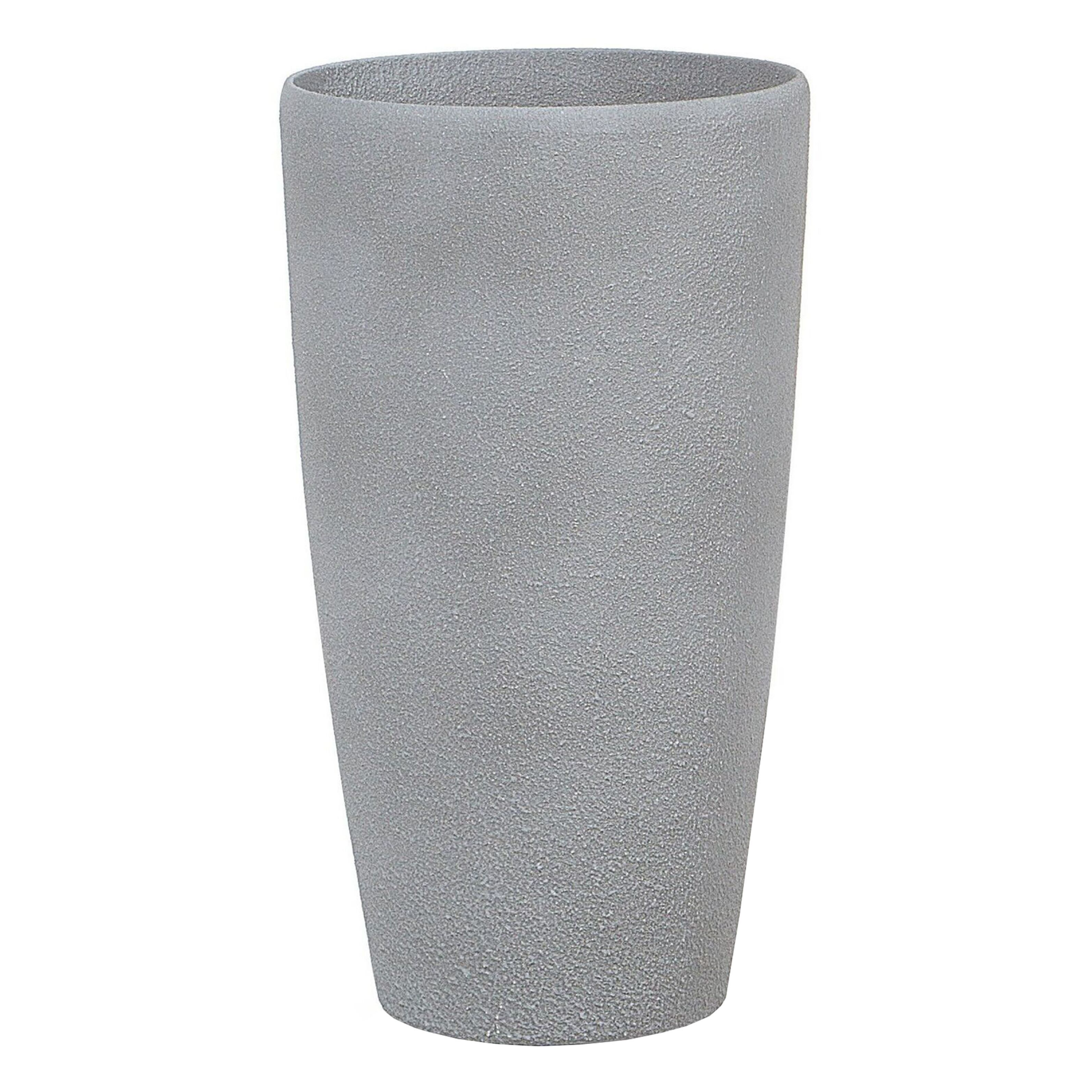 Bloempot grijs 31x31x58 cm ABDERA