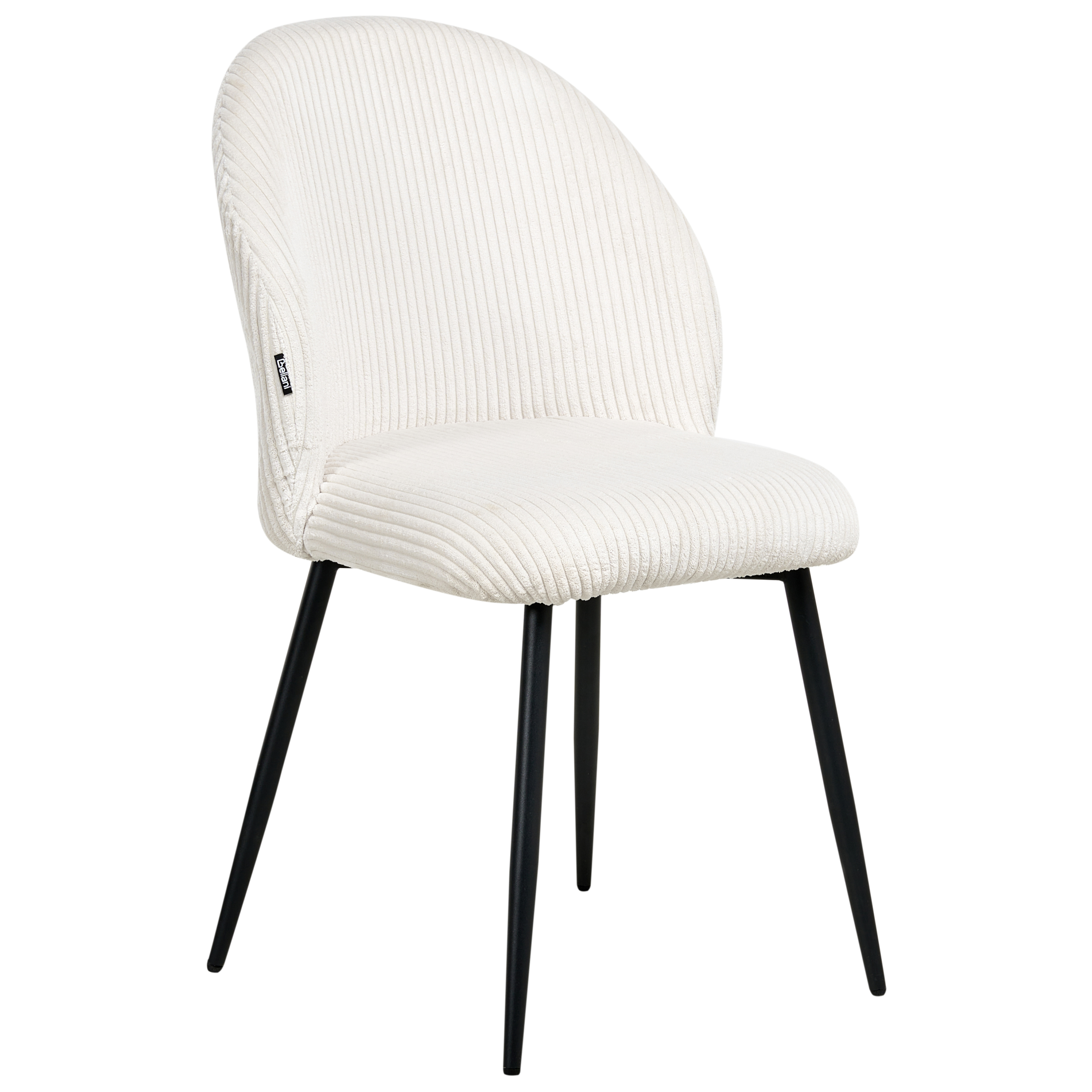 Set de 2 scaune dining ELOY Velur Alb-murdar [5]