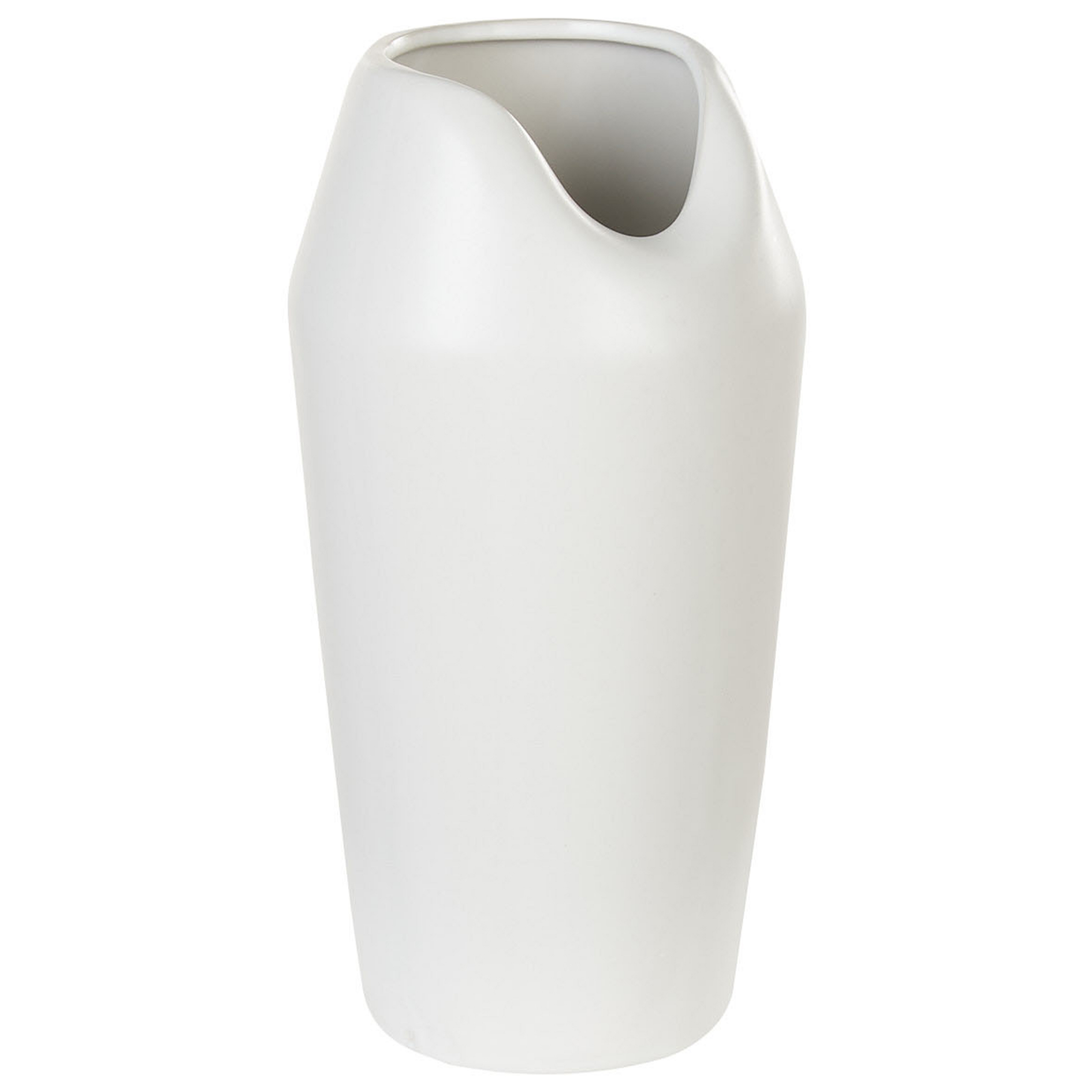 Beliani - Grés Jarro decorativo 33 cm Branco APAMEA