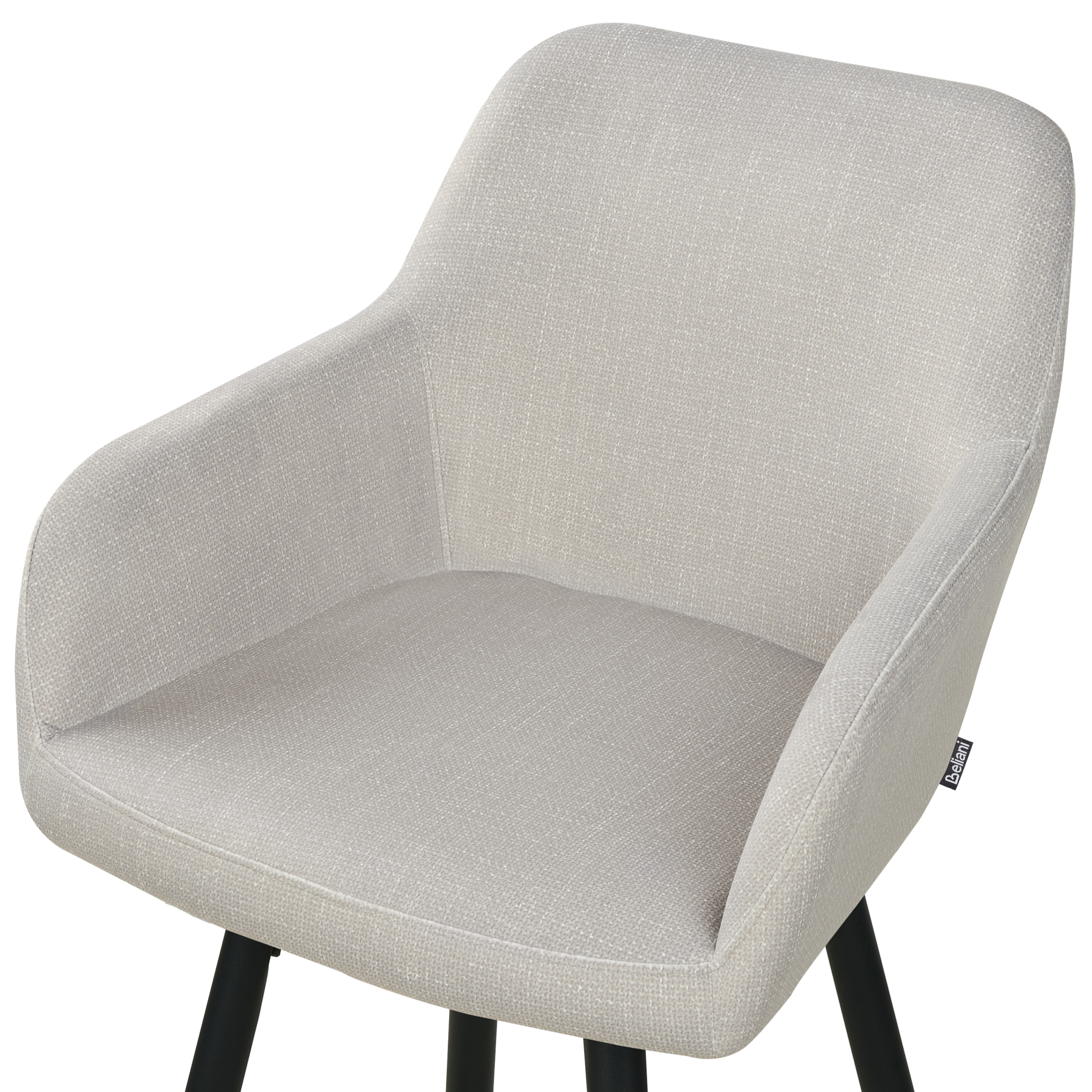 Set of 2 bar chairs CASMALIA Velvet Taupe [7]