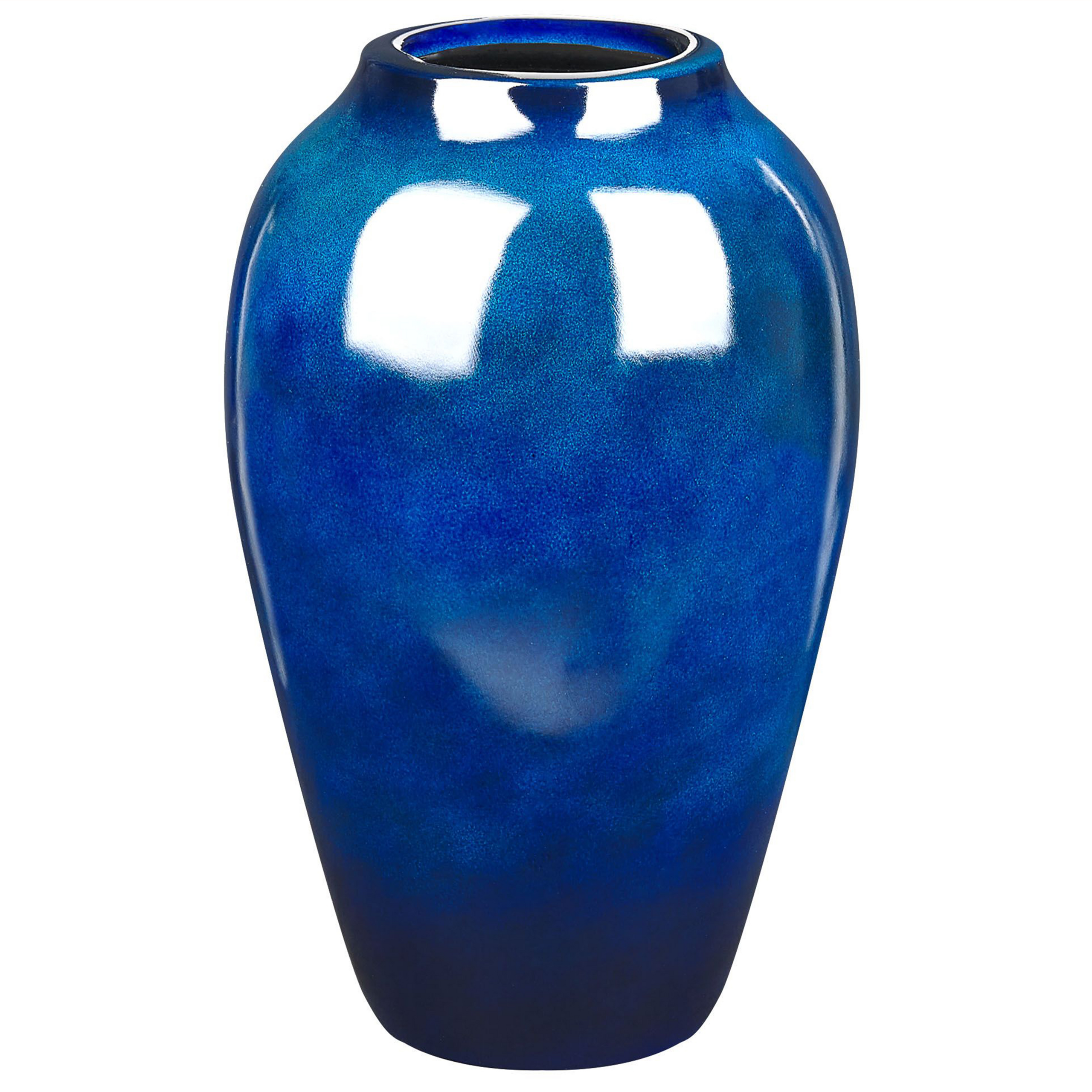 Terracotta Bloemenvaas 37 cm Blauw OCANA