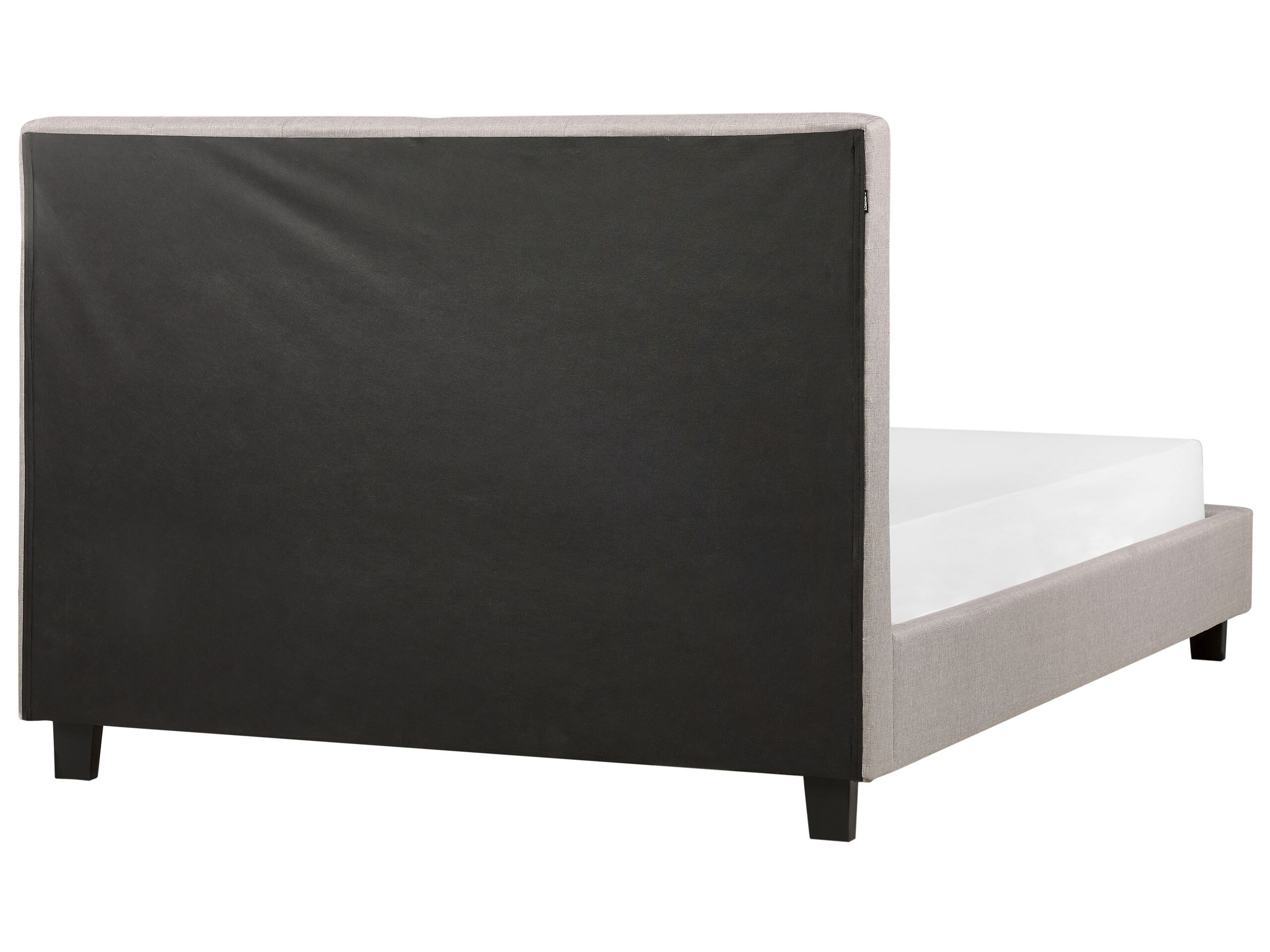 Wasserbett gepolstert in Leinenoptik, hellgrau, 140 x 200 cm, mit modernem, gekn - Bild 6 von 12