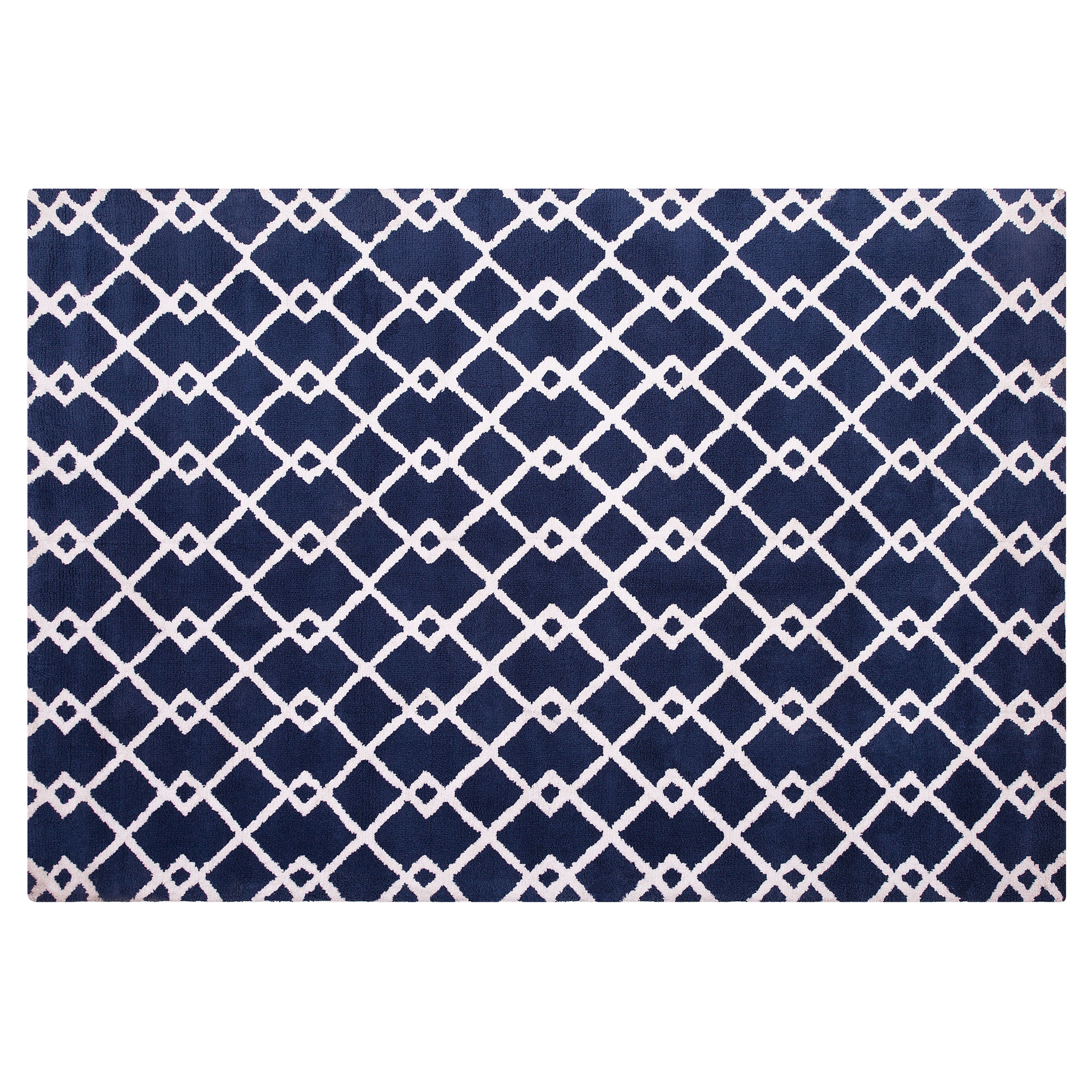 Vloerkleed polyester blauw 140 x 200 cm SERRES