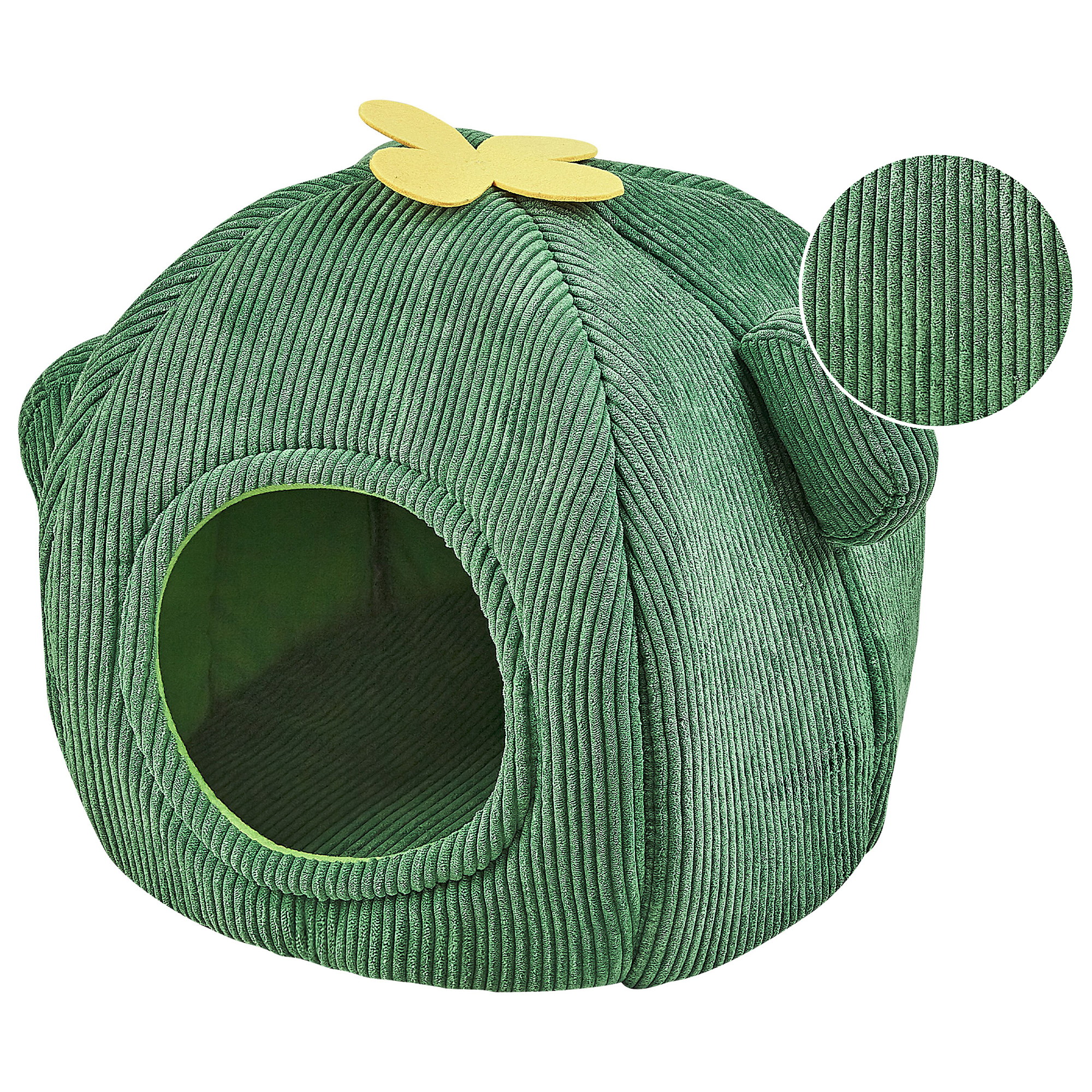 Dierenmand corduroy groen 45 x 36 x 36 cm PALU
