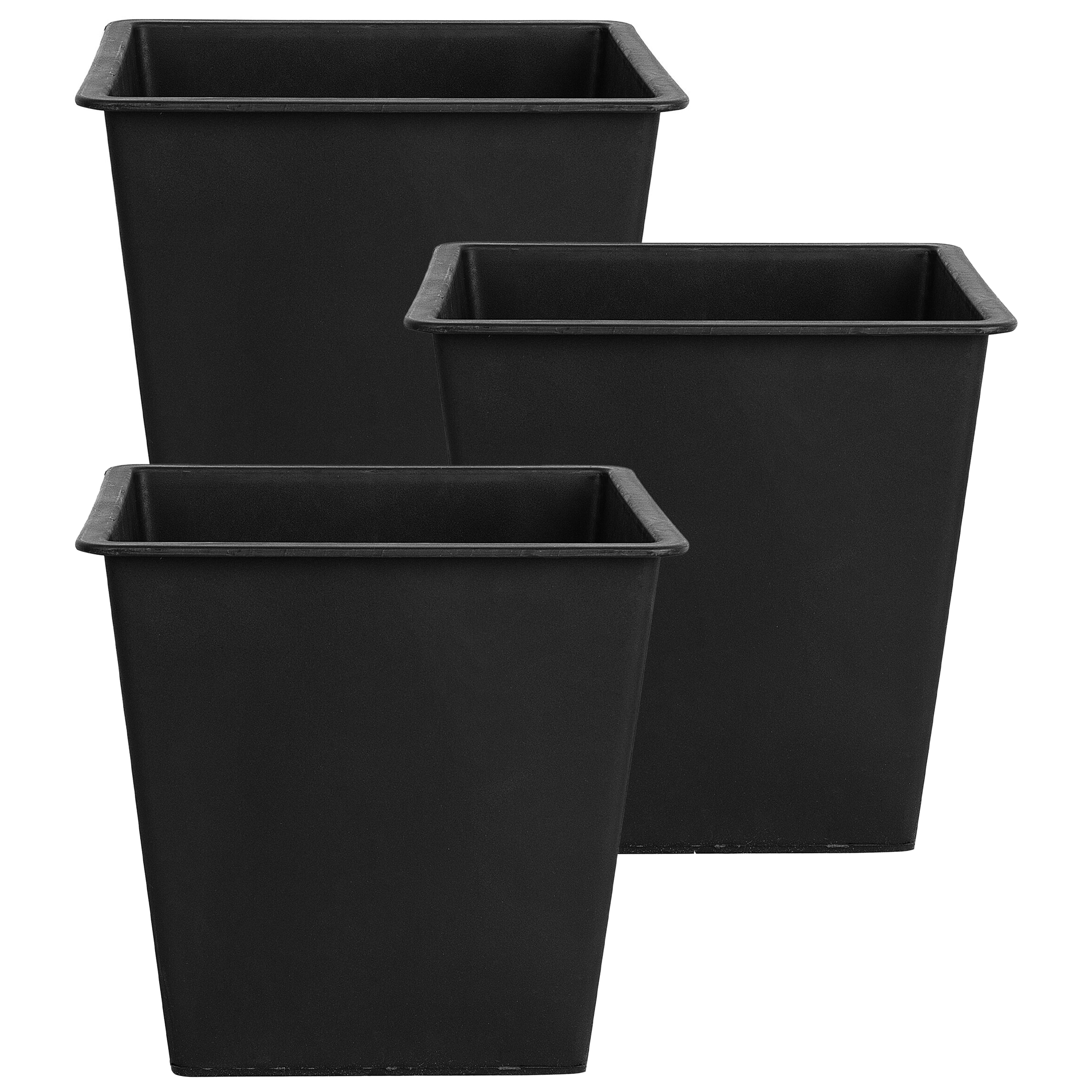 Bloempotinzet met irrigatiesysteem set van 3 42 x 42 x 38 cm BALZO