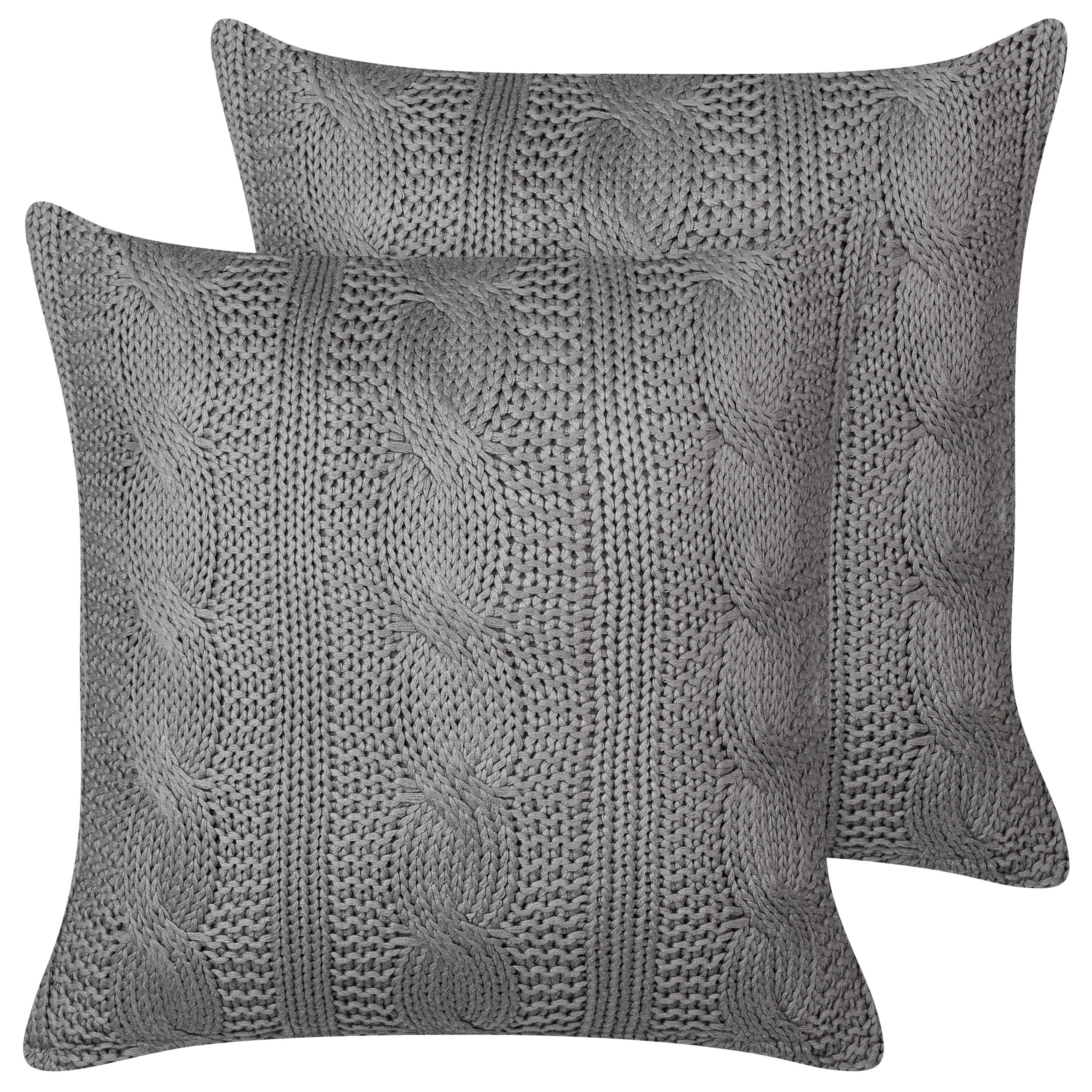 Set van 2 kussens Katoen Donkergrijs CONSTYLIS 45 x 45 cm