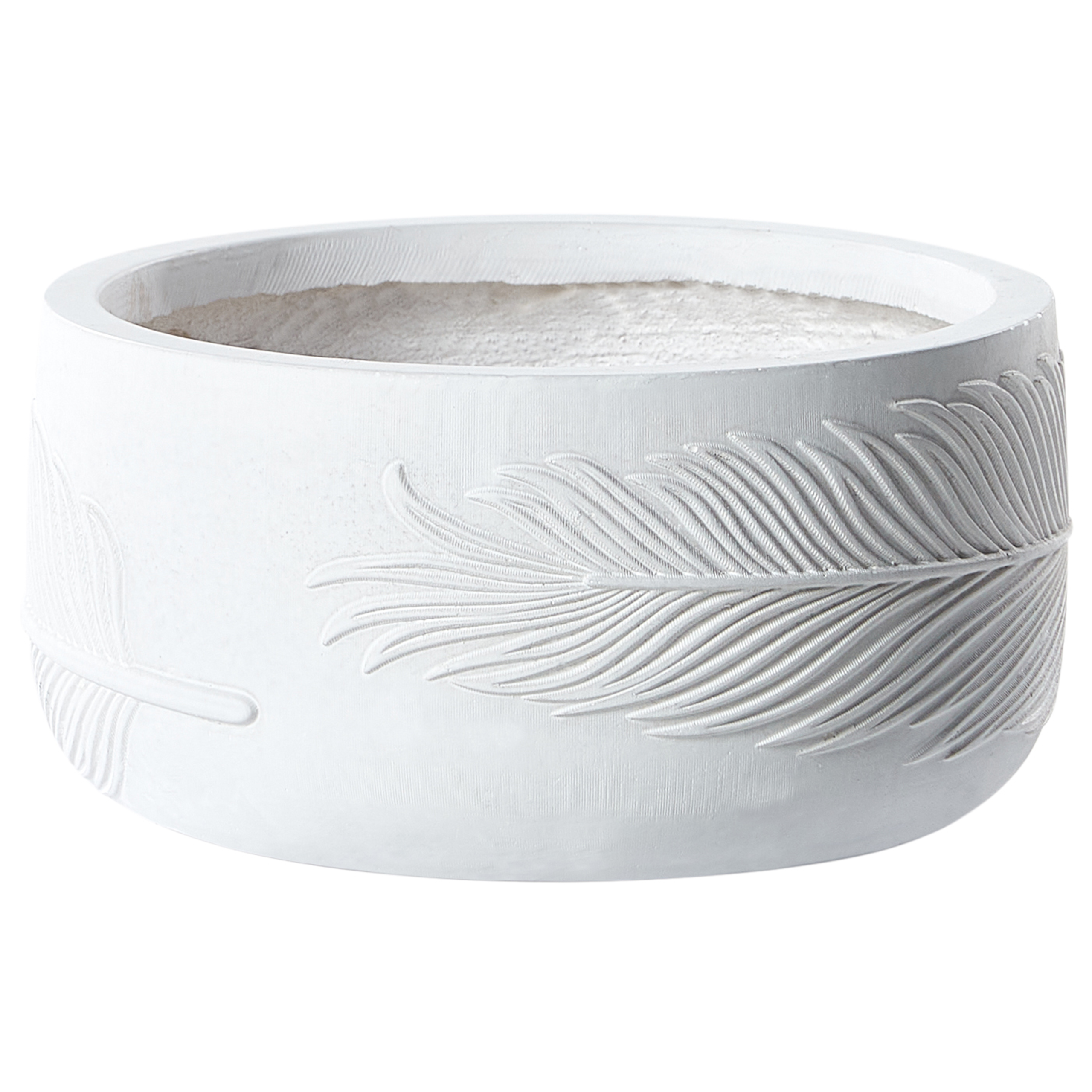 Bloempot gebroken wit 25 x 25 x 14 cm FTERO