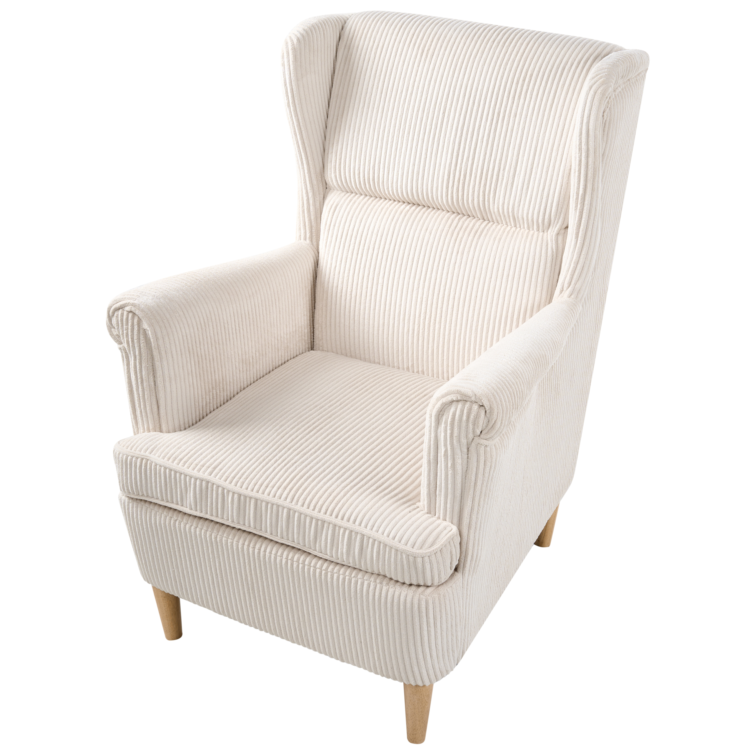 ABSON high-back armchair Velvet Beige light [7]