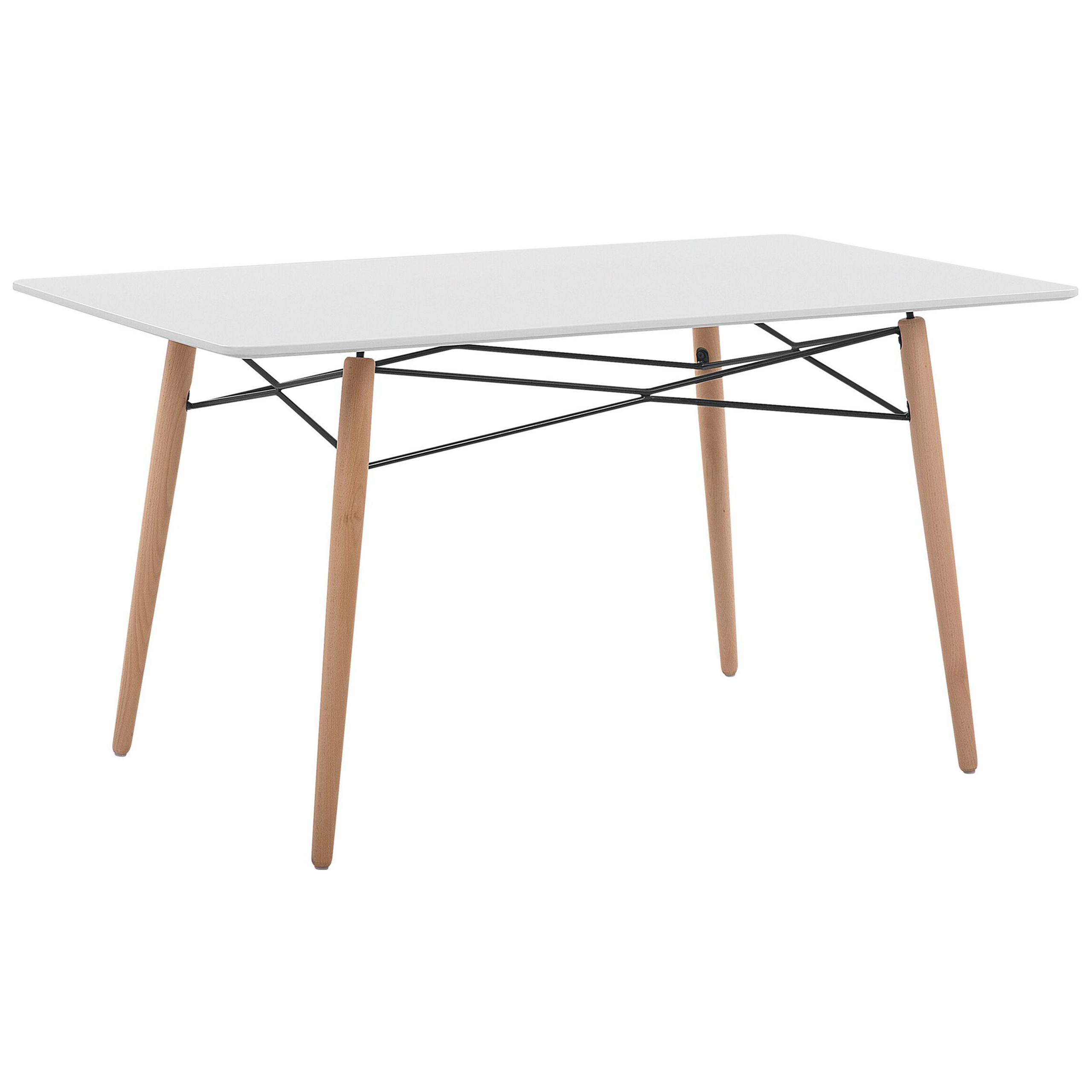 Eettafel MDF wit 140 x 80 cm BIONDI