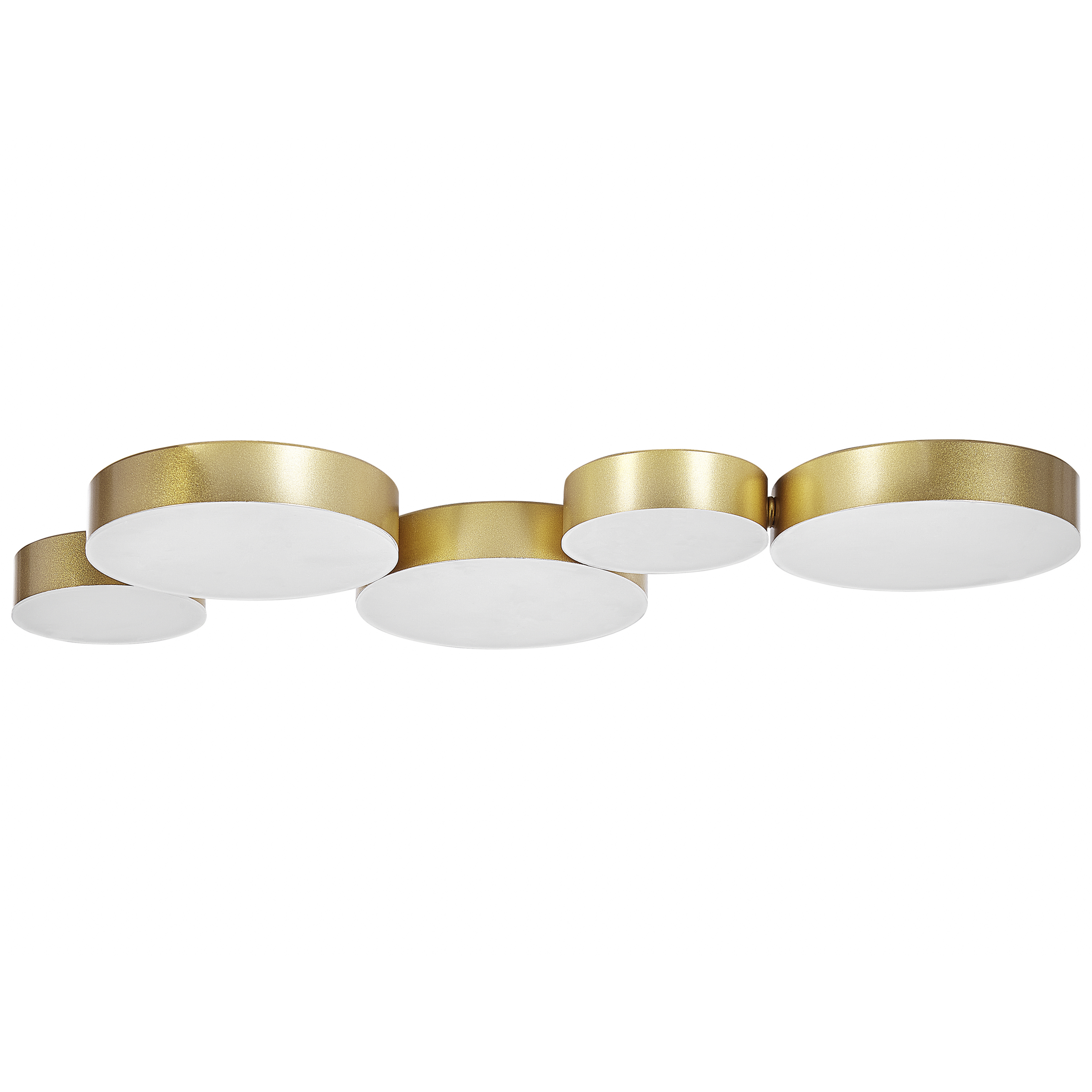 Plafondlamp LED 5 lampen goud LUGA