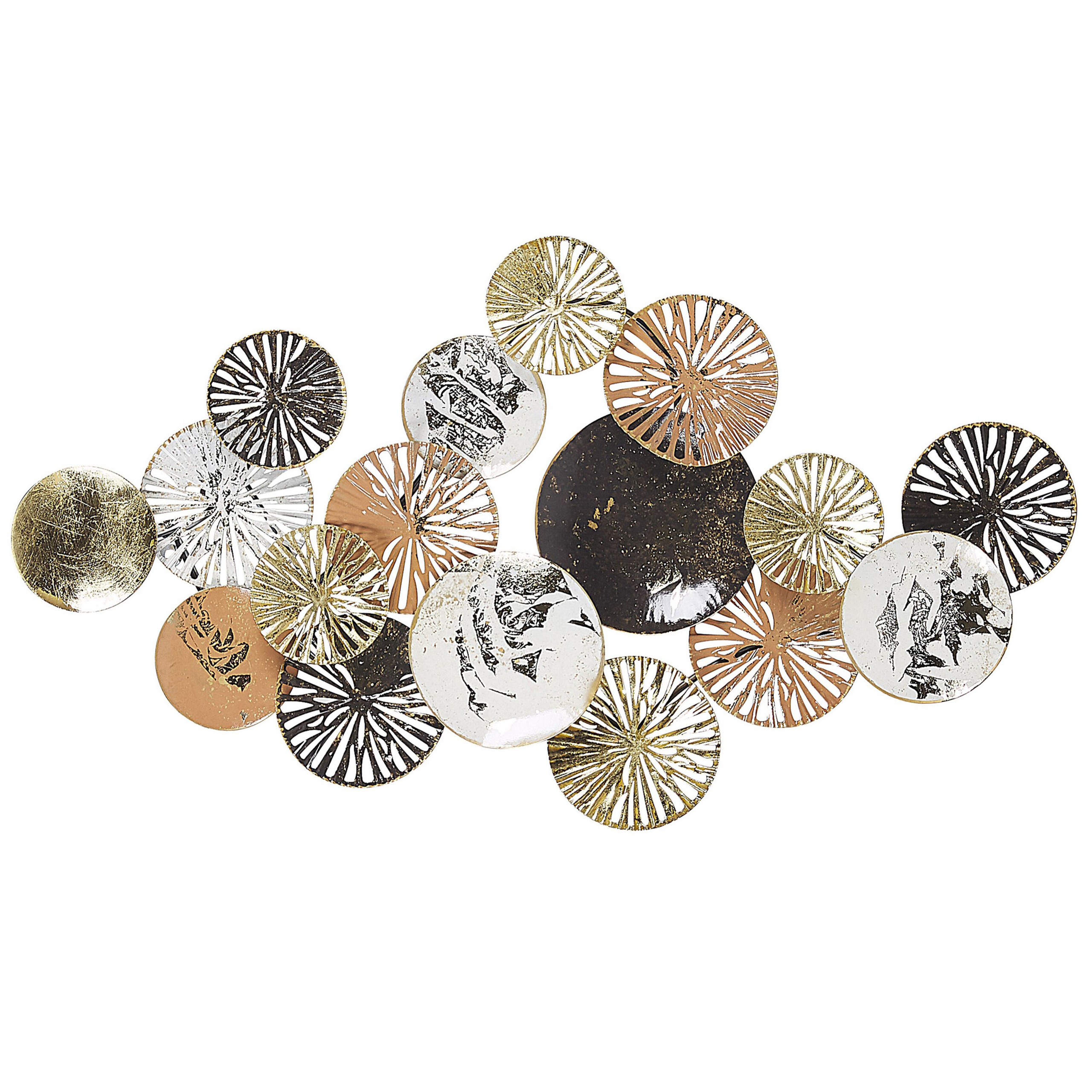 Wanddecoratie koper/goud OSMIUM