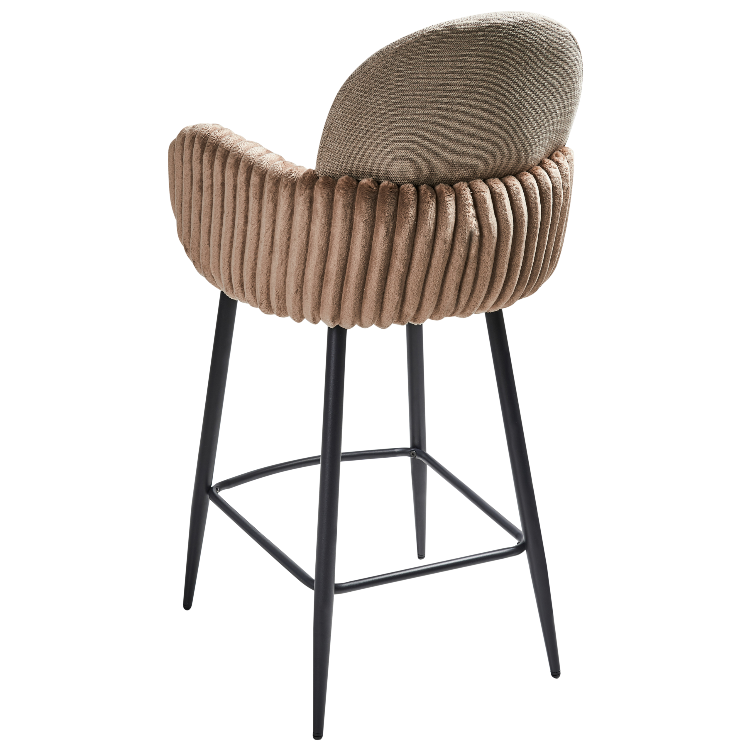 Set of 2 AMITY bar stools Taupe [6]